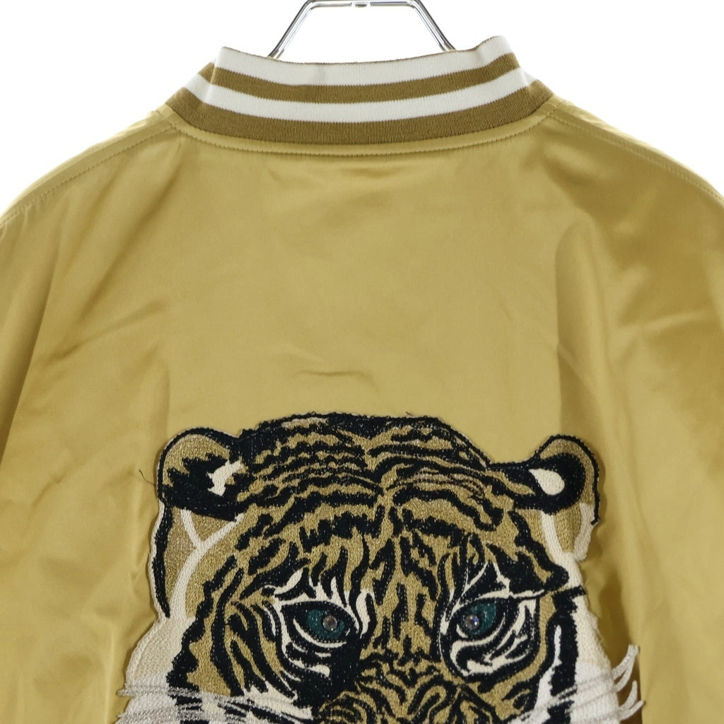 CELINE(セリーヌ) TIGER SATIN TEDDY JACKET 2W866497M バックタイガー サテンテディジャケット ゴールド