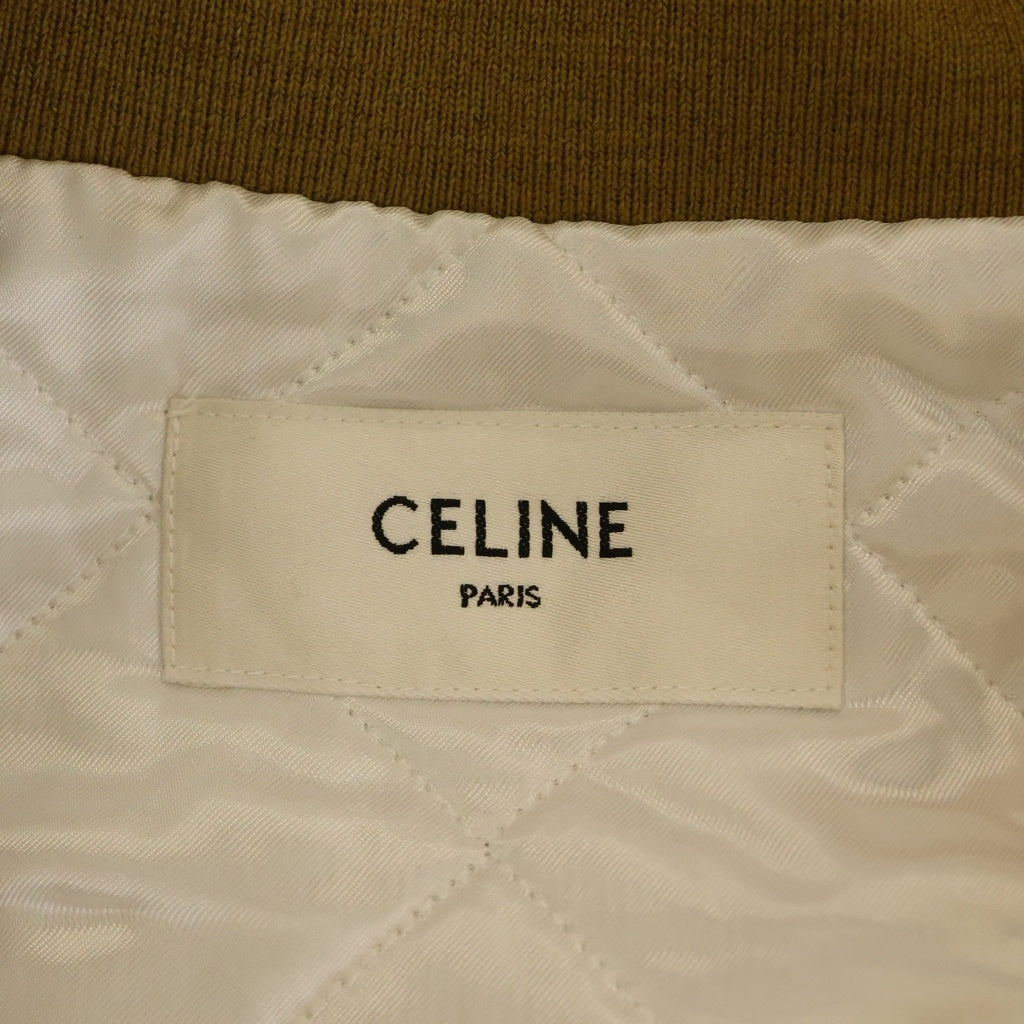 CELINE(セリーヌ) TIGER SATIN TEDDY JACKET 2W866497M バックタイガー サテンテディジャケット ゴールド