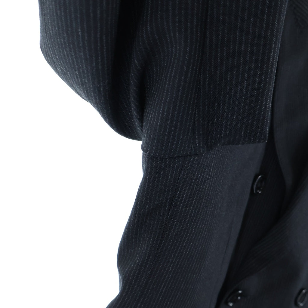 CELINE(セリーヌ) STRIPE WOOL CLASSIC JACKET 2V21J809H.09BW ストライプ ウールテーラードジャケット ブラック