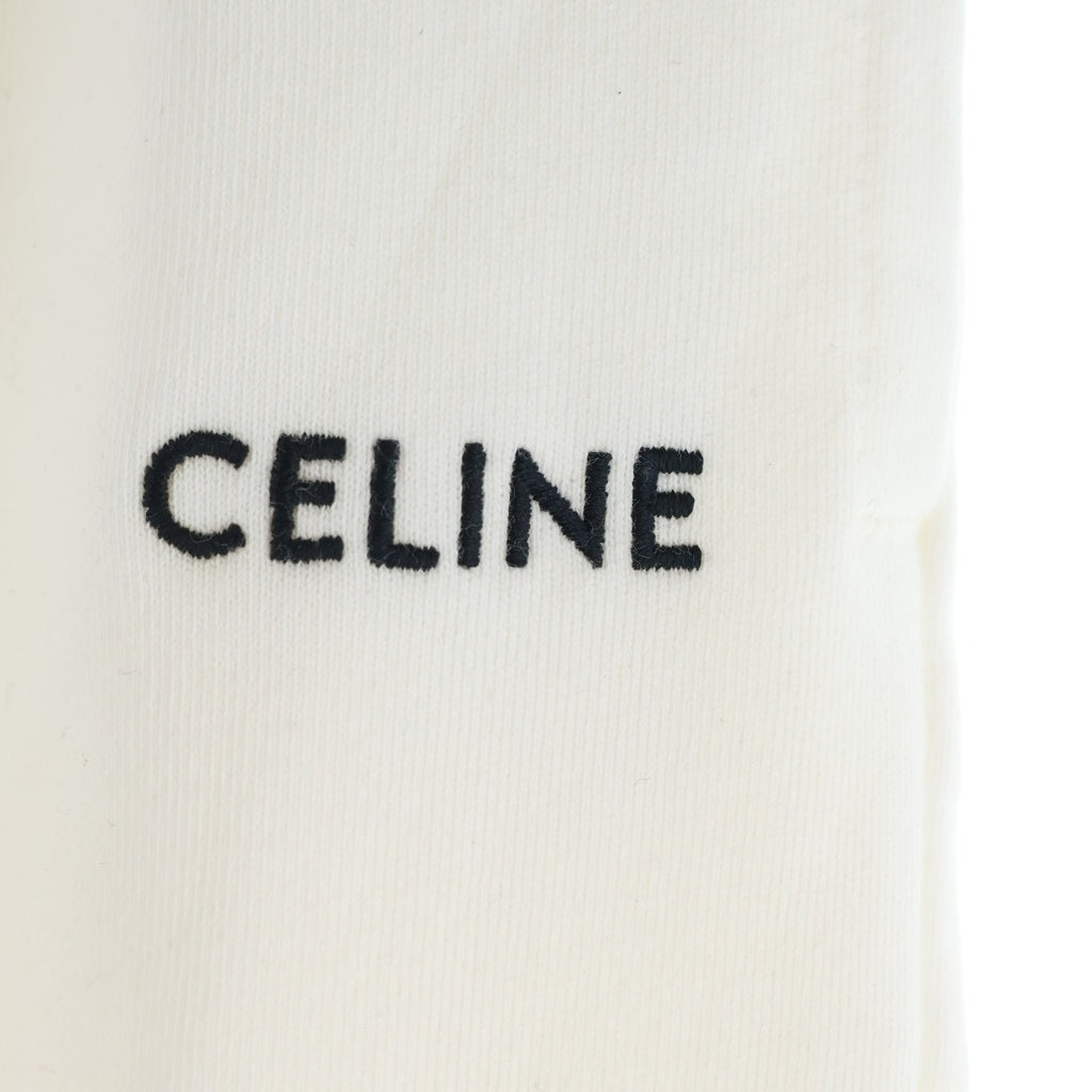 CELINE(セリーヌ) EMBROIDERY SWEAT JOGGER PANTS 2Z062052H ロゴ刺繍 ジョガースウェットパンツ ホワイト