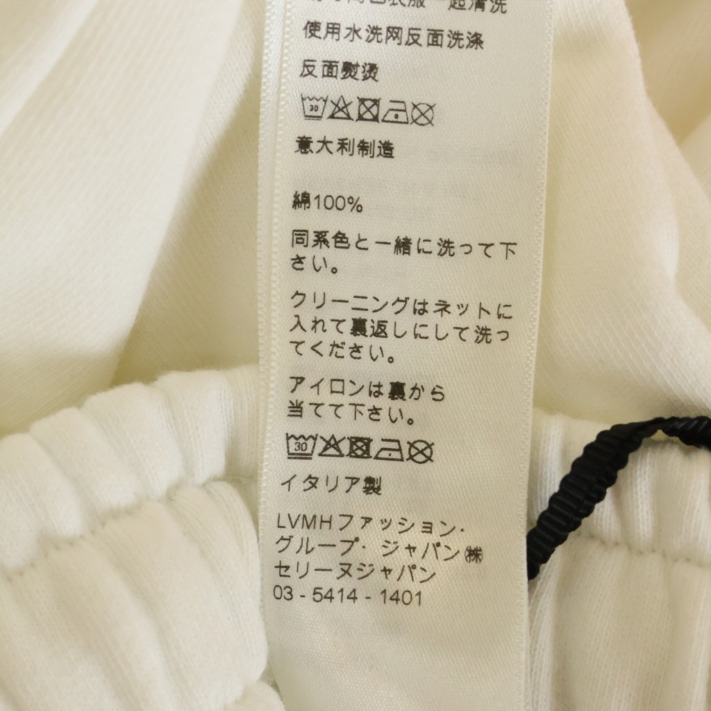 CELINE(セリーヌ) EMBROIDERY SWEAT JOGGER PANTS 2Z062052H ロゴ刺繍 ジョガースウェットパンツ ホワイト