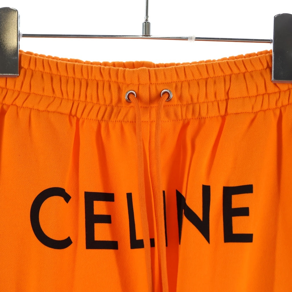 CELINE(セリーヌ) LOOSE COTTON JOGGER SWEAT PANTS 2Z056052H フロントロゴプリント スウェットジョガーパンツ オレンジ