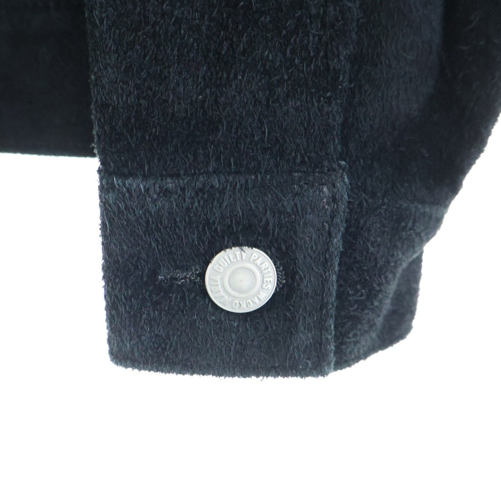 WACKO MARIA(ワコマリア) SUEDE LEATHER TRUCKER JACKET スエードレザー トラッカージャケット ブラック