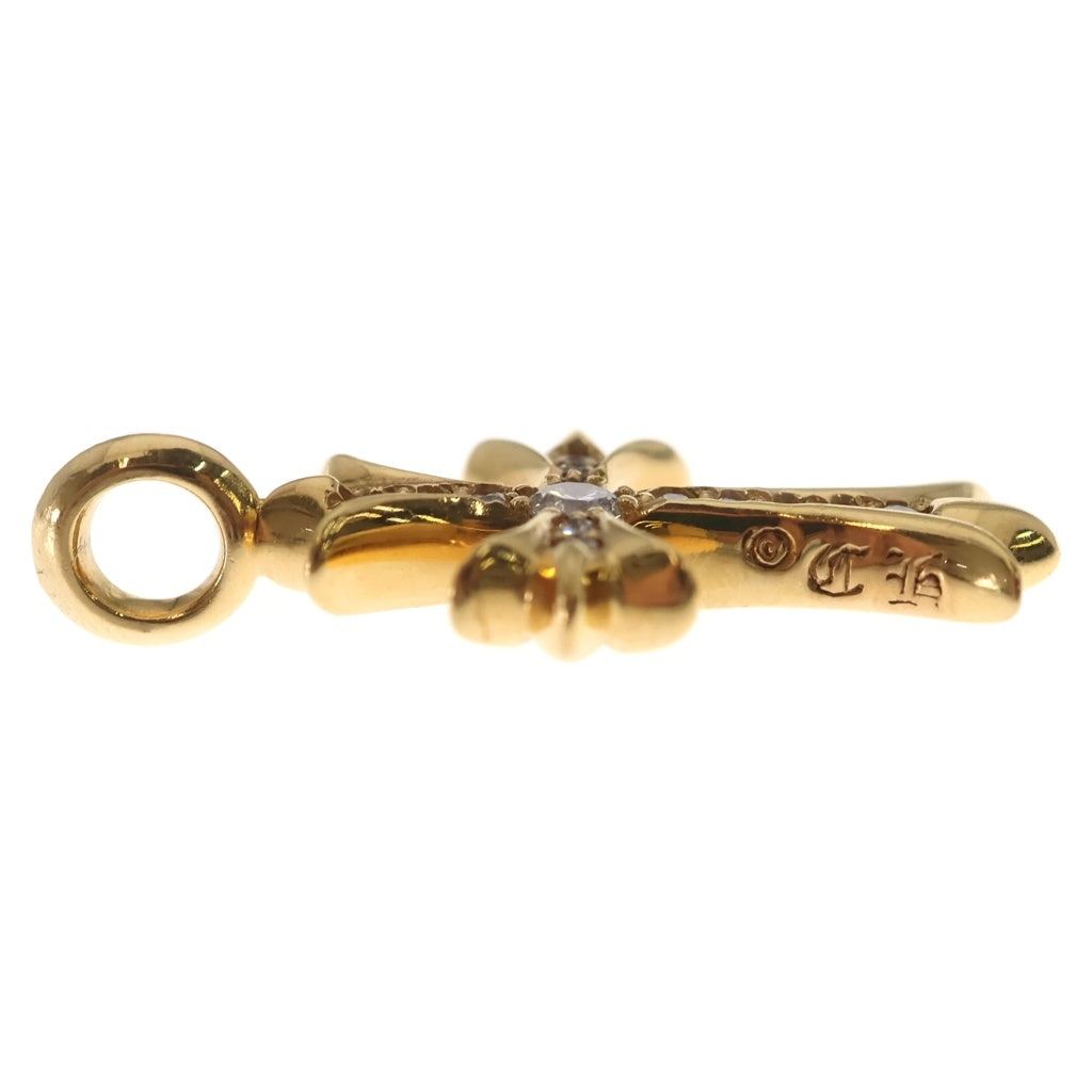 CHROME HEARTS(クロムハーツ) 22K TNY CRSF P/DIA タイニーファットクロス PAVEダイヤ ペンダントトップ ゴールドBCA033