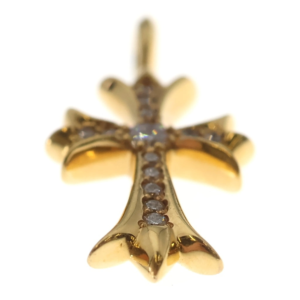 CHROME HEARTS(クロムハーツ) 22K TNY CRSF P/DIA タイニーファットクロス PAVEダイヤ ペンダントトップ ゴールドBCA033