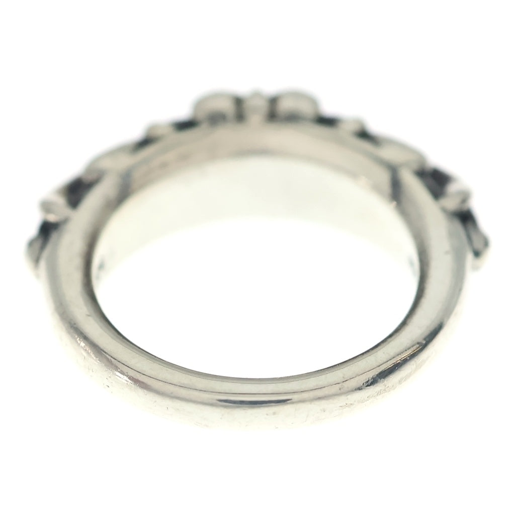 CHROME HEARTS(クロムハーツ) BABY CLSC P D ベイビークラシックフローラルクロス PAVEダイヤ シルバーリング