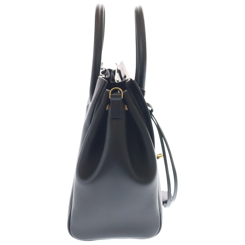 BALENCIAGA(バレンシアガ) BEL AIR キャリーオールバッグ ミディアム スムースレザー ブラック/ゴールド 805481 レディース