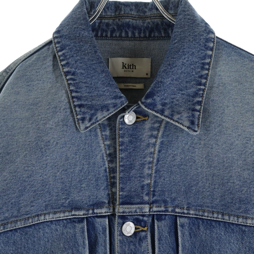 KITH(キス) Alonzo Denim Jacket アロンゾデニムジャケット ウォッシュ加工デニムトラッカージャケット ライトブルー