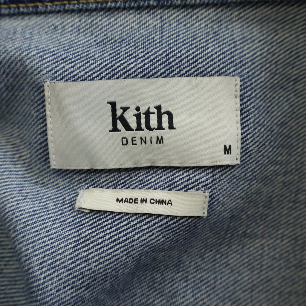 KITH(キス) Alonzo Denim Jacket アロンゾデニムジャケット ウォッシュ加工デニムトラッカージャケット ライトブルー