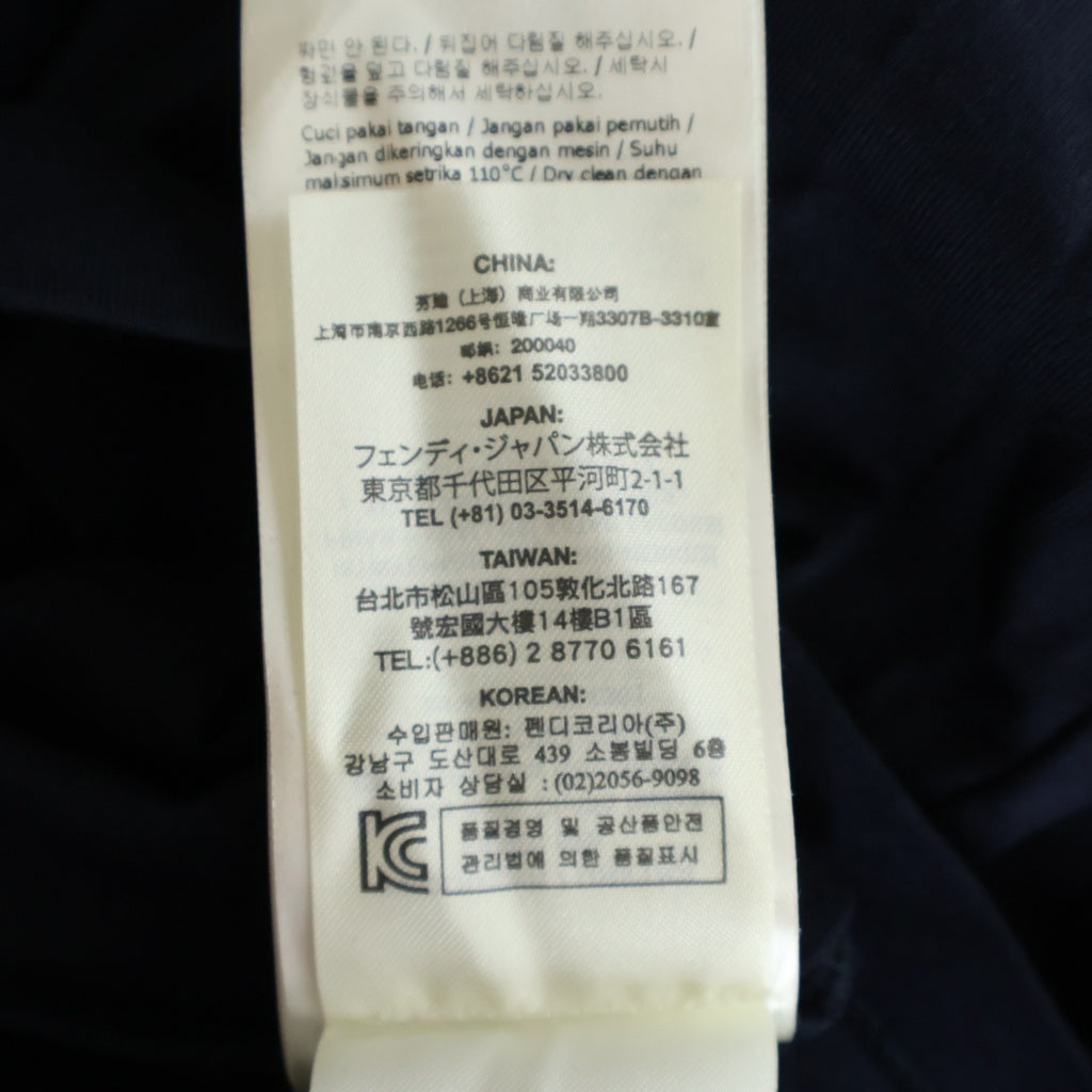 FENDI(フェンディ) Monster Frog モンスター フロッグ 半袖Tシャツ カットソー ネイビー FY0828 1Y4