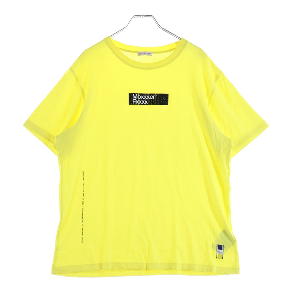 MONCLER(モンクレール) 19SS ×FRAGMENT DESIGN Maglia フラグメント デザイン 半袖Tシャツ カットソー イエロー E109U8003050 8391Q