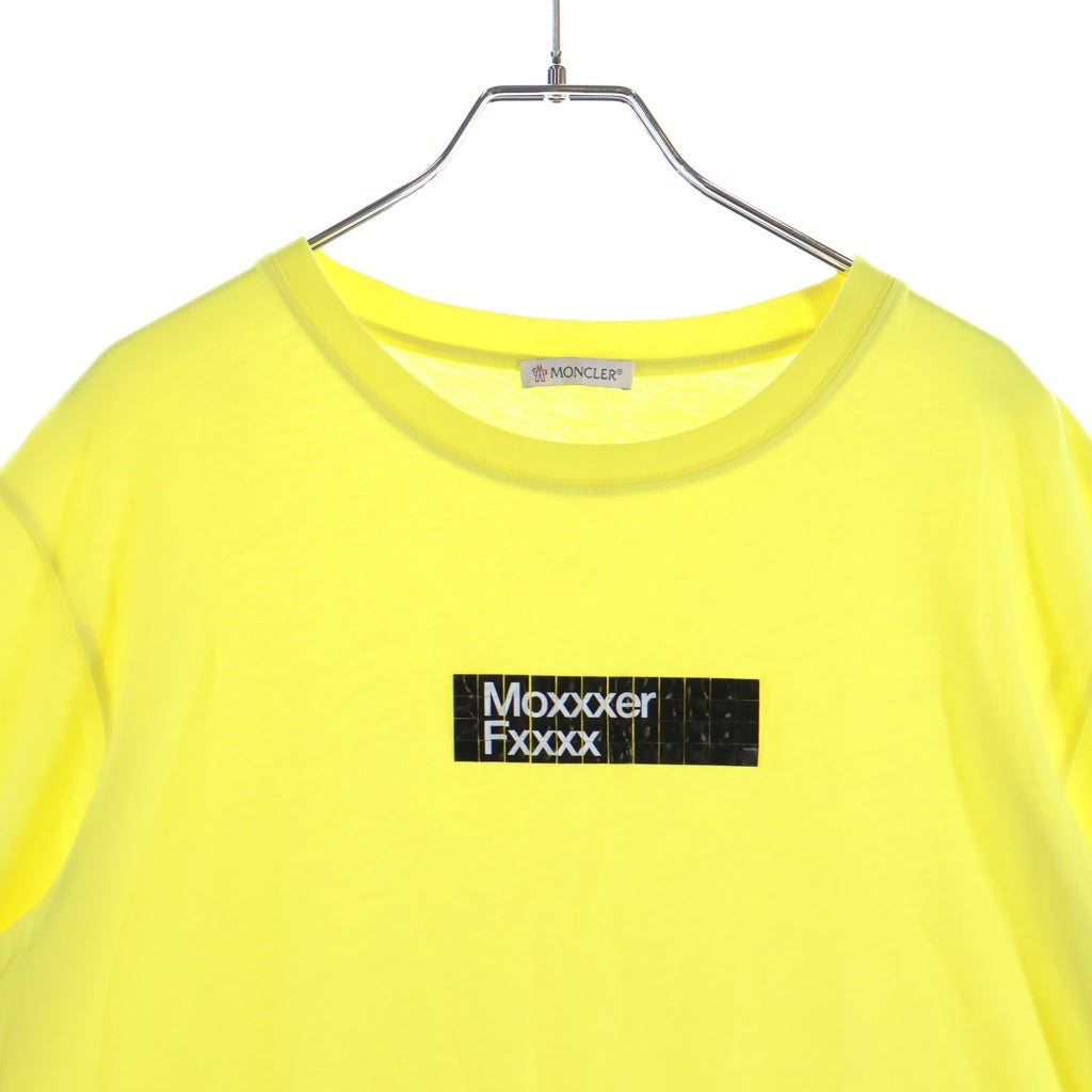 MONCLER(モンクレール) 19SS ×FRAGMENT DESIGN Maglia フラグメント デザイン 半袖Tシャツ カットソー イエロー E109U8003050 8391Q