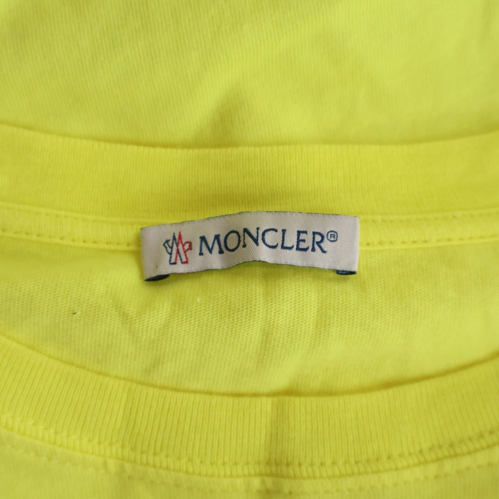 MONCLER(モンクレール) 19SS ×FRAGMENT DESIGN Maglia フラグメント デザイン 半袖Tシャツ カットソー イエロー E109U8003050 8391Q