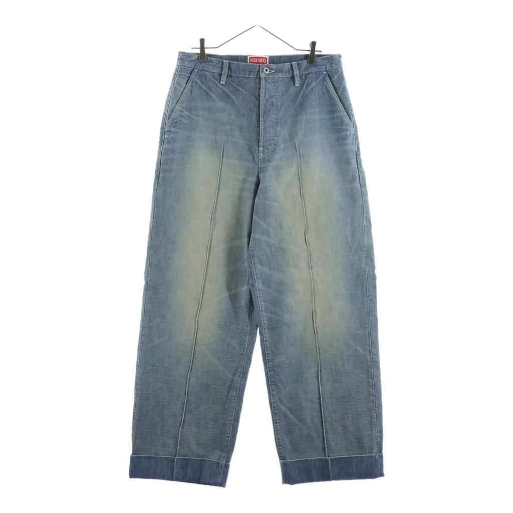 KENZO(ケンゾー) ミッドライズ テーパードジーンズ デニムパンツ インディゴ FE55DP3336H7