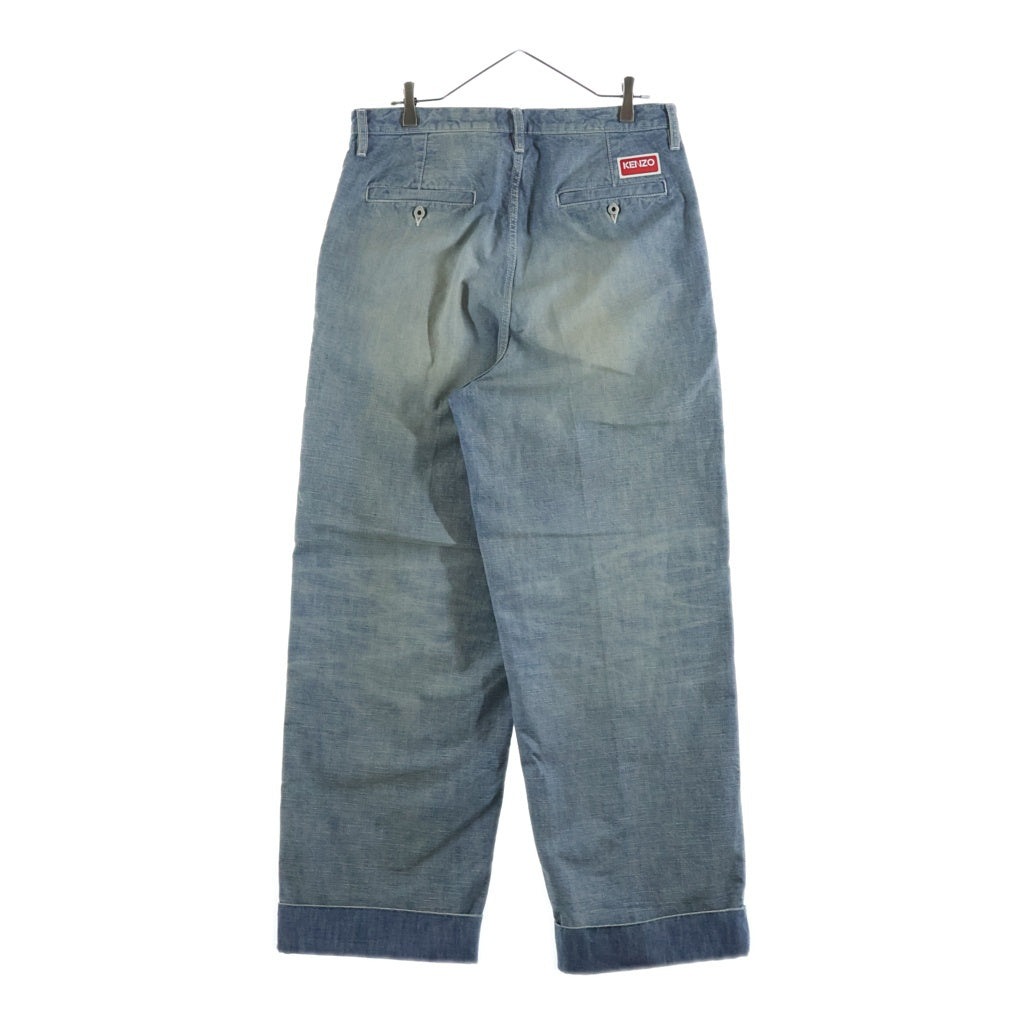KENZO(ケンゾー) ミッドライズ テーパードジーンズ デニムパンツ インディゴ FE55DP3336H7