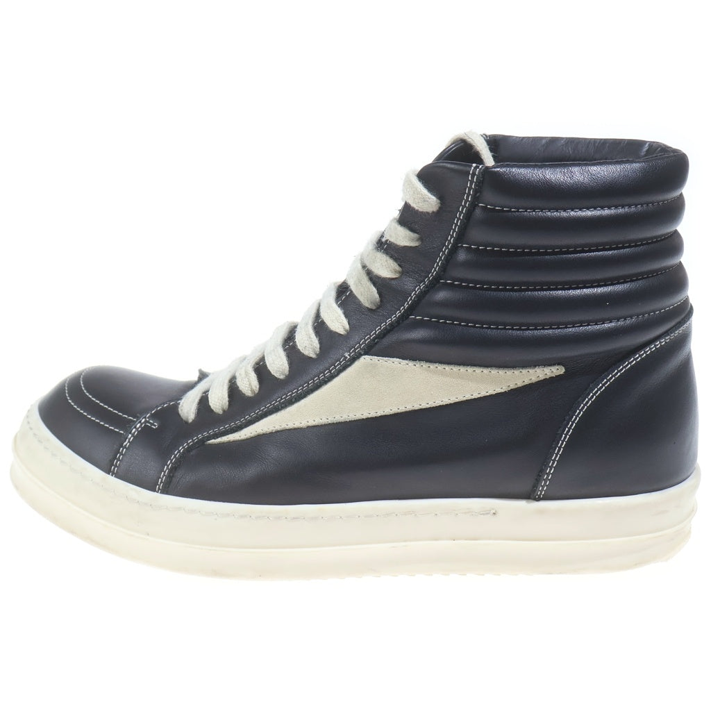 Rick Owens(リックオウエンス) 24AW PORTERVILLE High Vintage Sneaks ポーターヴィル期 ハイビンテージスニークス レースアップレザーハイカットスニーカー RU02D6896 ブラック