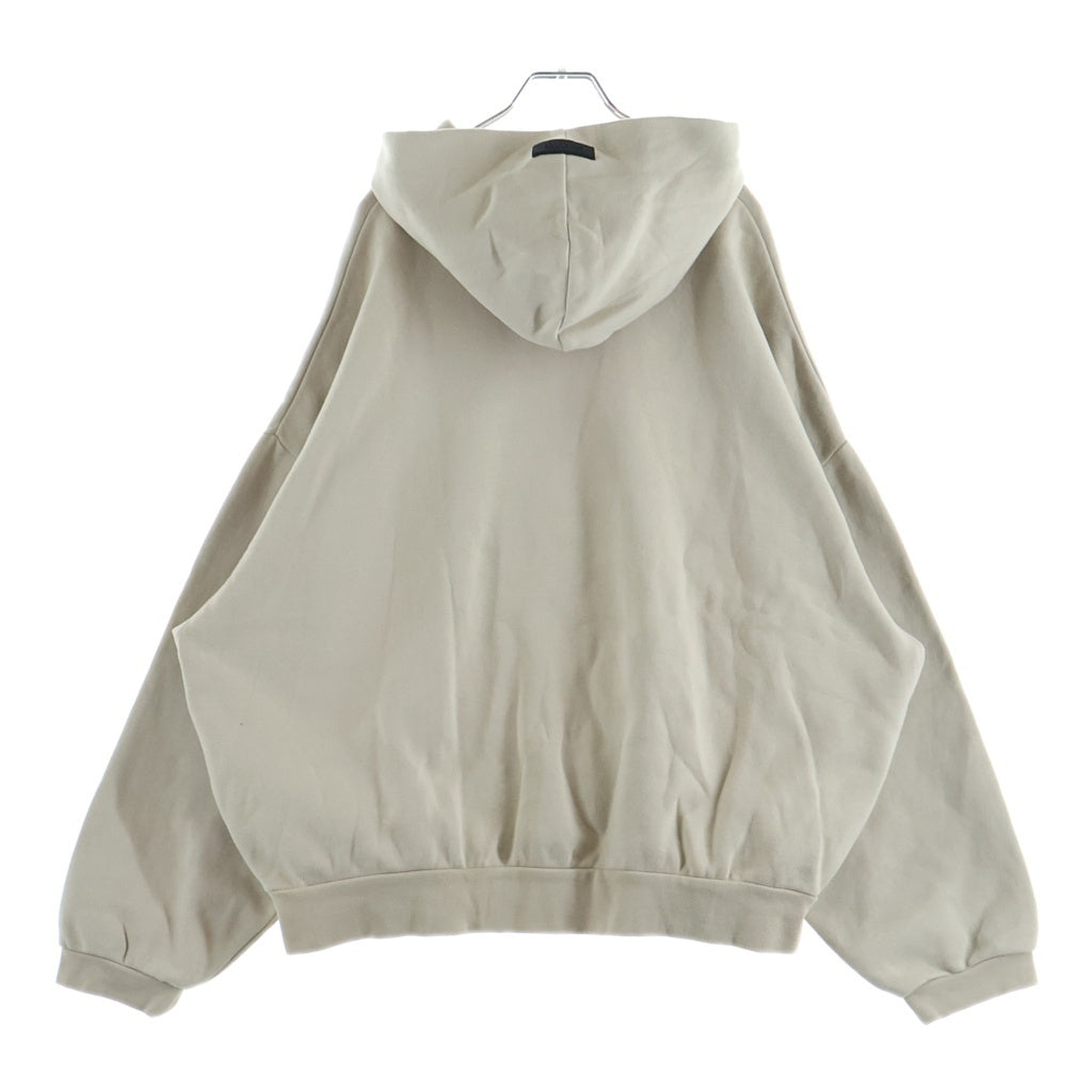 FEAR OF GOD ESSENTIALS(フィアオブゴッド エッセンシャルズ) Rubber Logo Pullover Hoodie ラバーロゴプルオーバーフーディー フーデットスウェットシャツ ベージュ