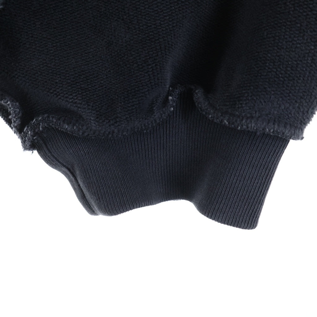 BALENCIAGA(バレンシアガ) 25SS Metalhead Inside Out Sweatshirts メタルヘッドインサイドアウトスウェットシャツ ロゴ刺繍クルーネックスウェットトレーナー 808422 TRVD8 ダークグレー