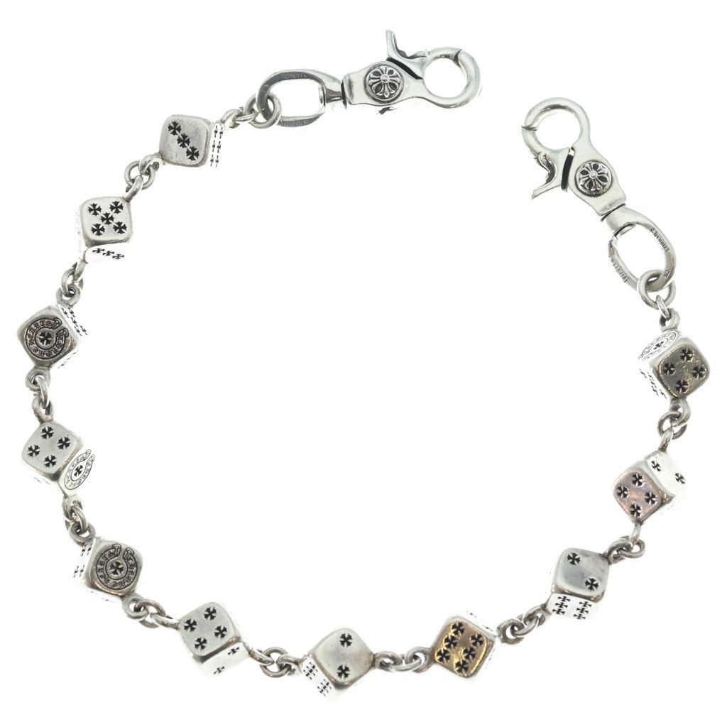 CHROME HEARTS(クロムハーツ) DICE LINK-2 2クリップダイス ウォレットチェーン シルバー