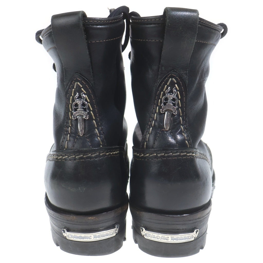 CHROME HEARTS(クロムハーツ) ×WESCO JOBMASTER ウエスコ ジョブマスター レザーブレードレースアップ レザーブーツ ブラック