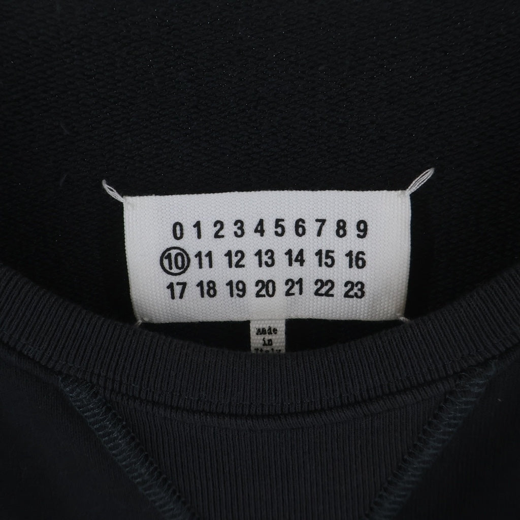 Maison Margiela(メゾンマルジェラ) 22SS ロゴエンブロイダリー スウェット トレーナー ブラック S50GU0188 S25550
