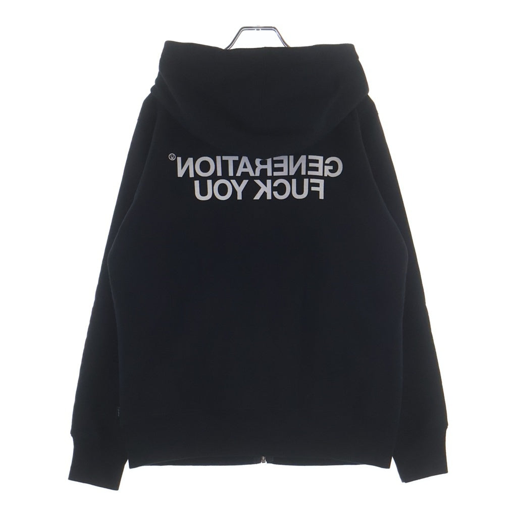 SUPREME(シュプリーム) 16AW ×UNDERCOVER Generation Fuck You Zip Up Sweat アンダーカバー ジェネレーション ファック ユー ジップアップパーカー ブラック