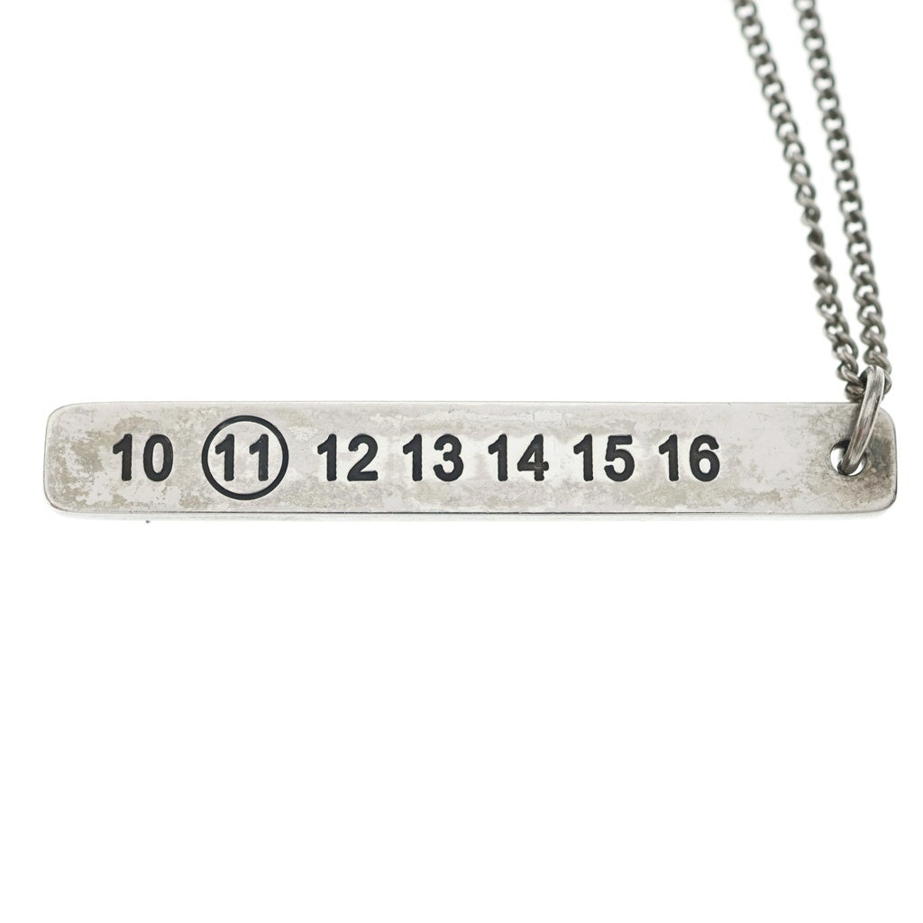 Maison Margiela(メゾンマルジェラ) ロゴ モチーフ ペンダントトップ ネックレス シルバー S30UU0022 S11914