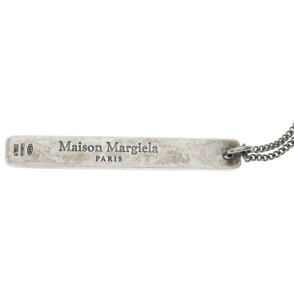 Maison Margiela(メゾンマルジェラ) ロゴ モチーフ ペンダントトップ ネックレス シルバー S30UU0022 S11914