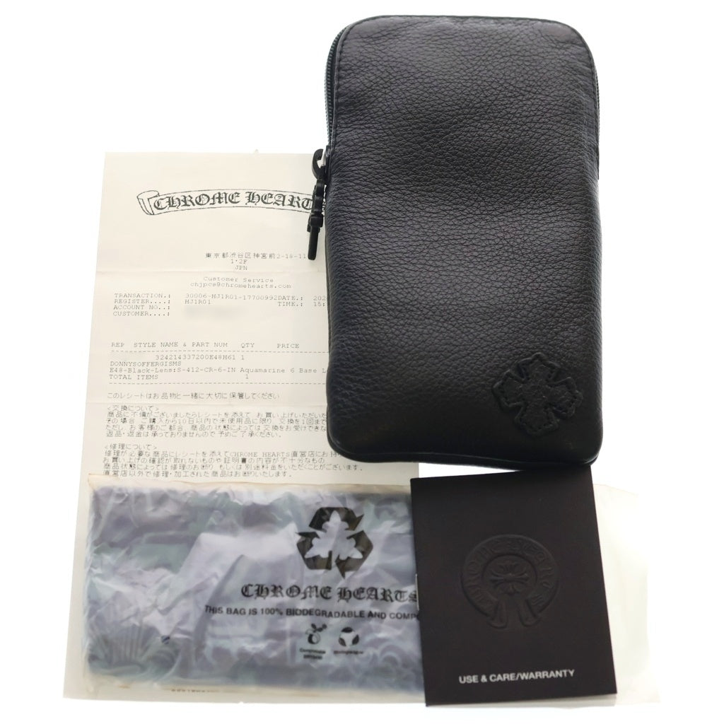 CHROME HEARTS(クロムハーツ) DONNYSOFFERGISMS ダガーテンプル ウェリントンシェイプ カラーレンズ アイウェア サングラス メガネ ブラック/シルバー