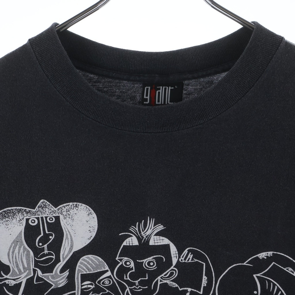 VINTAGE(ヴィンテージ) 90S RED HOT CHILI PEPPERS PICASSO レッドホットチリペッパー ピカソ バンド 半袖Tシャツ カットソー ブラック