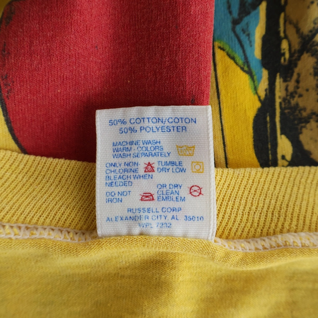 VINTAGE(ヴィンテージ) 90S Vintage CINCINNATI JAZZ ヴィンテージ シンシナティ・ジャズ プリント 半袖Tシャツ カットソー イエロー