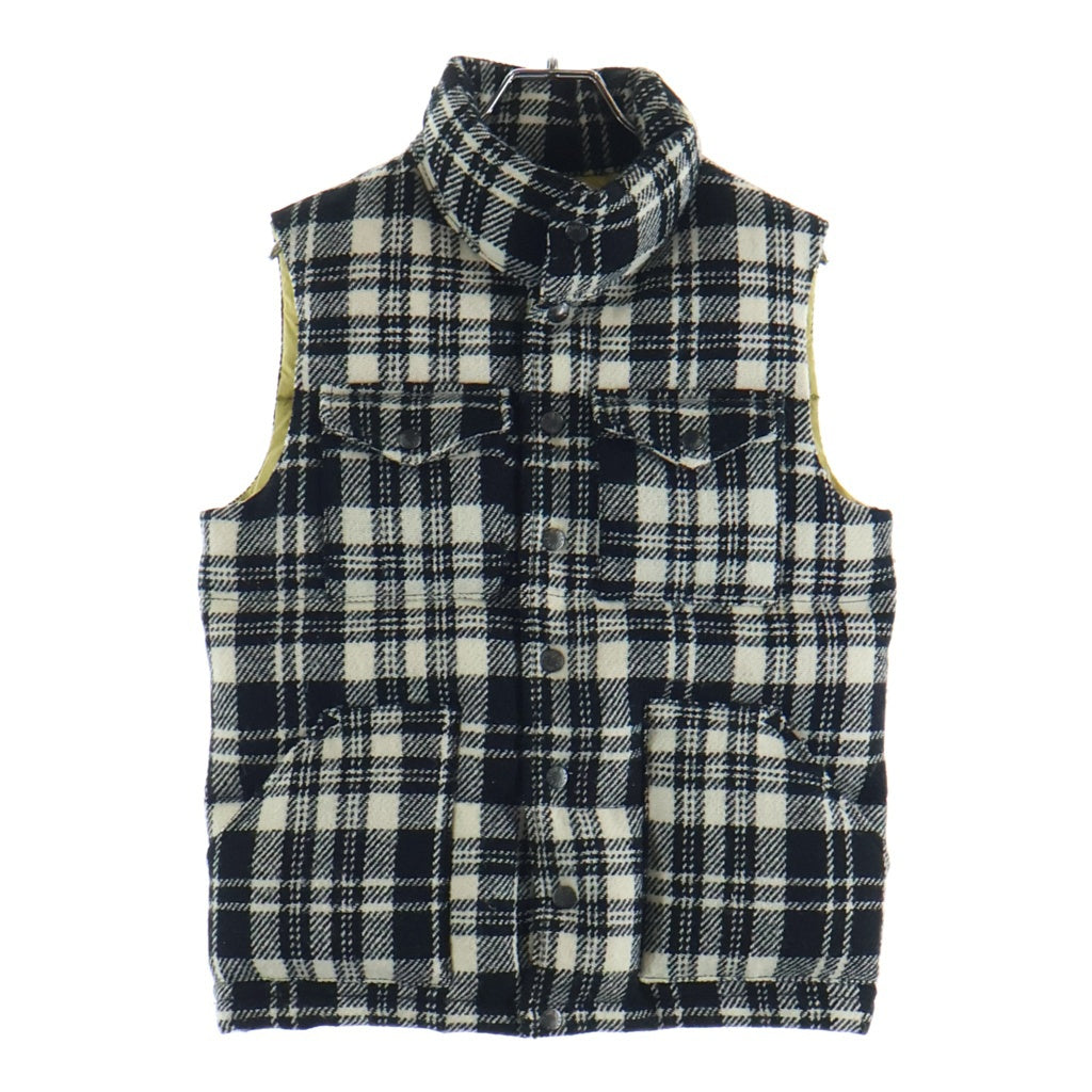 THE NORTH FACE PURPLE LABEL(ノースフェイスパープルレーベル) ×Harris Tweed ハリスツイード チェック柄 ダウン ベスト ジャケット マルチカラー ND2194N