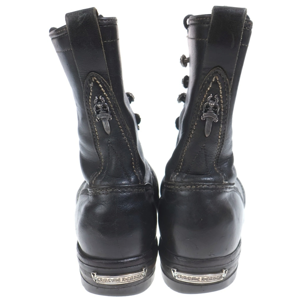 CHROME HEARTS(クロムハーツ) ×WESCO JOBMASTER ウエスコ ジョブマスター レザーブレードレースアップ レザーブーツ ブラック