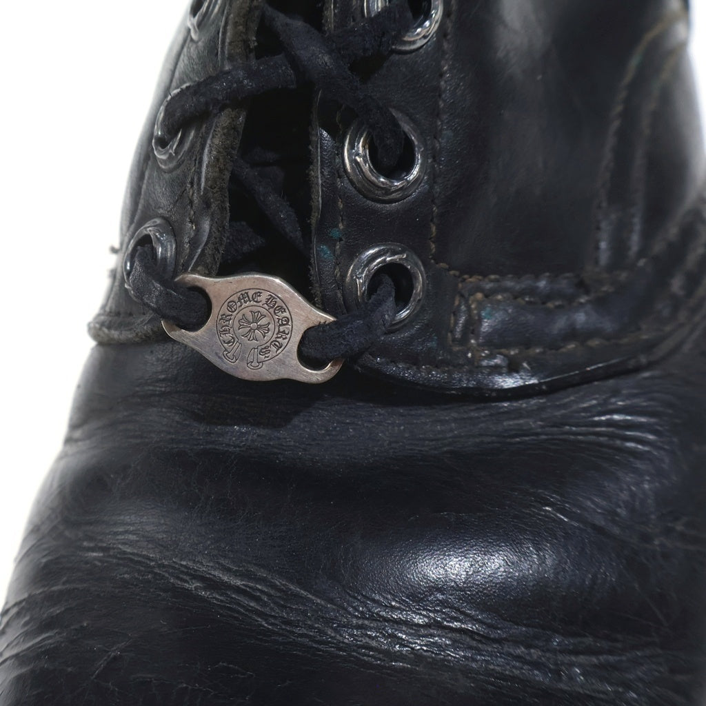 CHROME HEARTS(クロムハーツ) ×WESCO JOBMASTER ウエスコ ジョブマスター レザーブレードレースアップ レザーブーツ ブラック