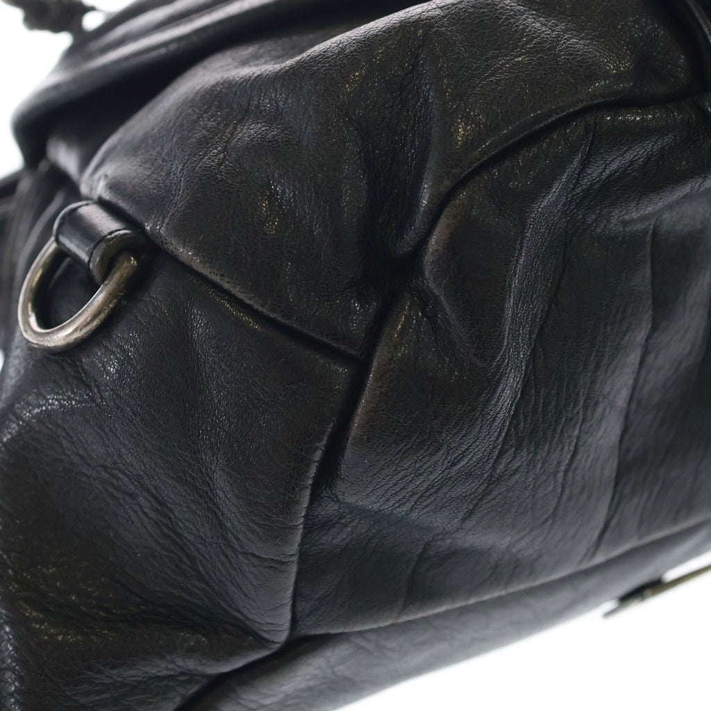 CHROME HEARTS(クロムハーツ) #1 SNAT PACK スナットパック ダガージップ ガンスリンガーベルト レザーウエストバッグ ブラック