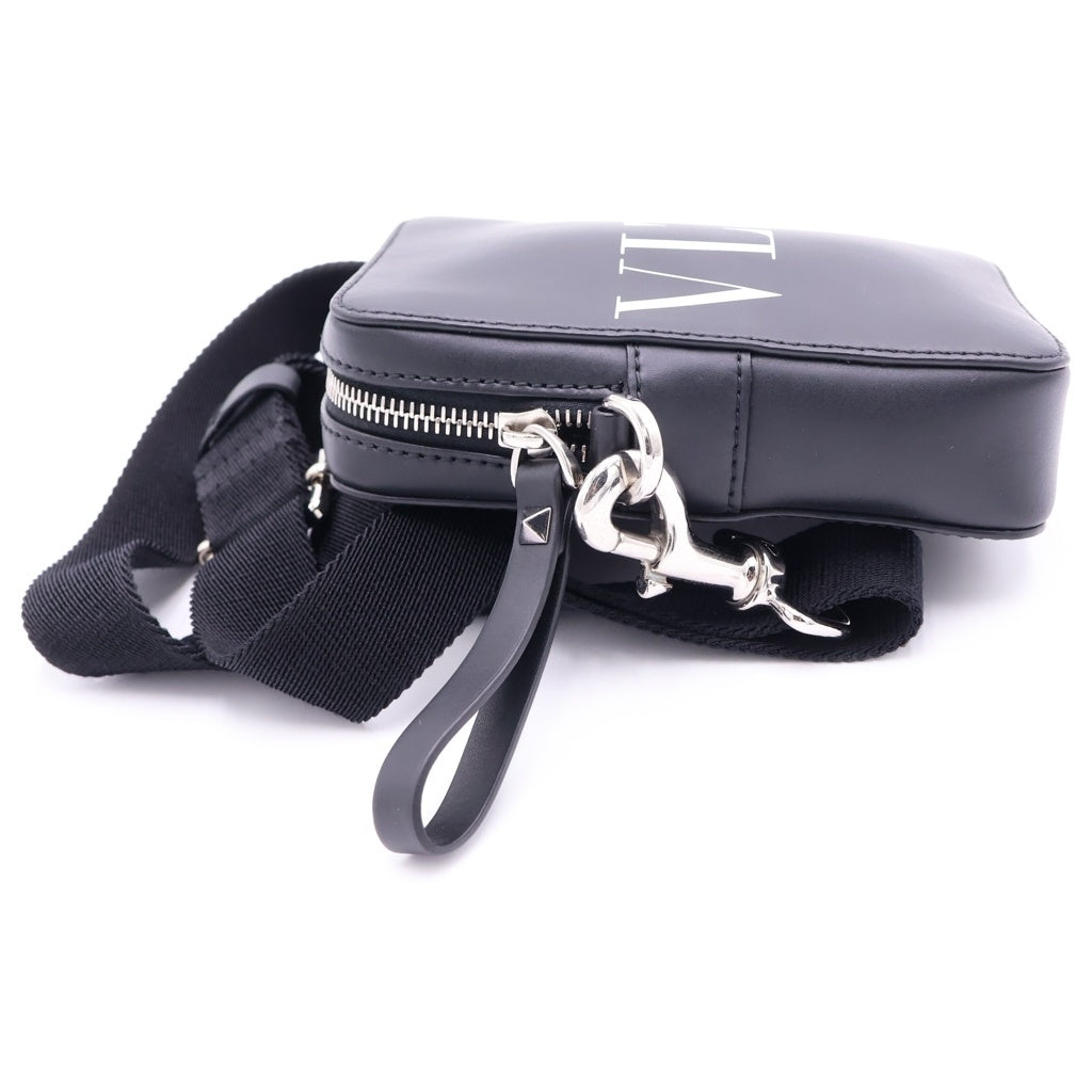 VALENTINO(ヴァレンティノ) Garavani VLTN Leather Crossbody Bag 5Y2B0943 WJW ロゴ レザーショルダーバッグ ブラック 5Y2B0943