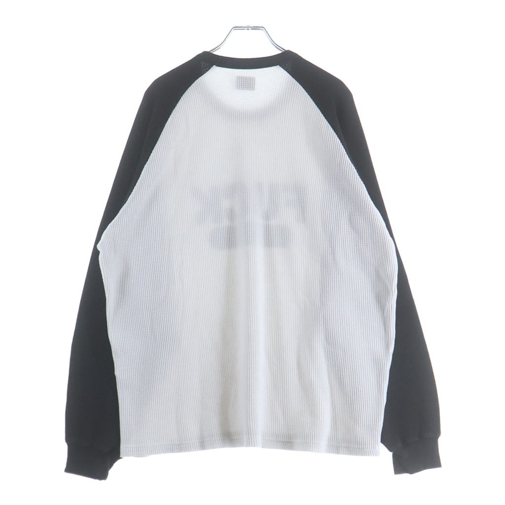 SUPREME(シュプリーム) 25SS ×GOODENOUGH Thermal ×グッドイナフ サーマル ラグランスリーブ長袖Tシャツ ブラック/ホワイト