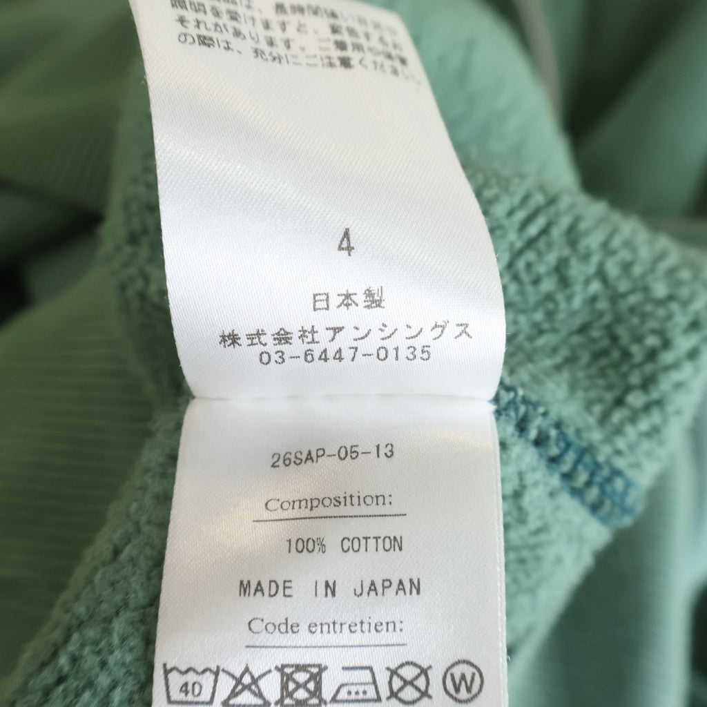 A.PRESSE(アプレッセ) 26SS Vintage Sailor Hood Half Zip Sweatshirt ヴィンテージセイラーフードハーフジップスウェットシャツ ハーフジッププルオーバーパーカー 26SAP-05-13