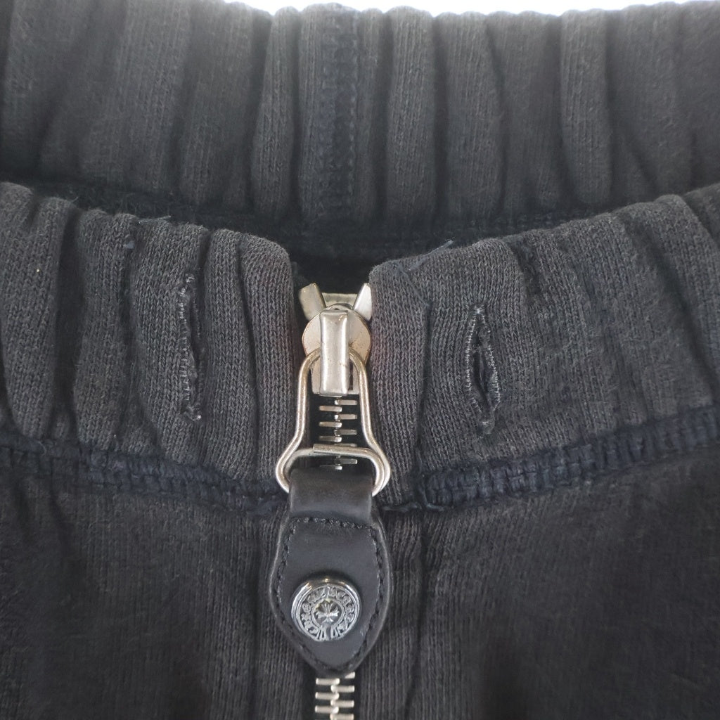 CHROME HEARTS(クロムハーツ) OLD ZIP SWEAT PANT オールド ジップ付 スウェット ロングパンツ ブラック