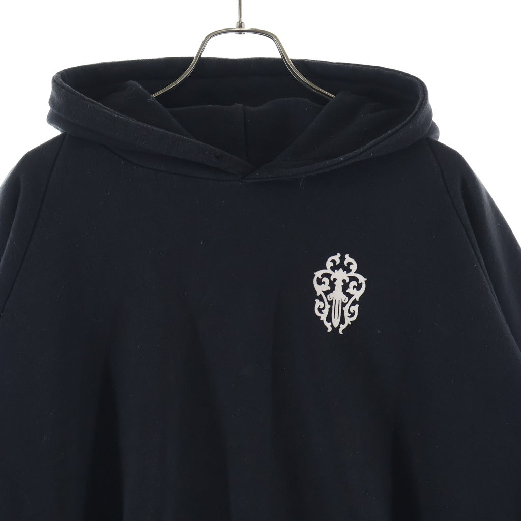 CHROME HEARTS(クロムハーツ) OLD SWTSHRT PLVR HD ヴァインダガープリント サーマル スウェットプルオーバーパーカー ブラック