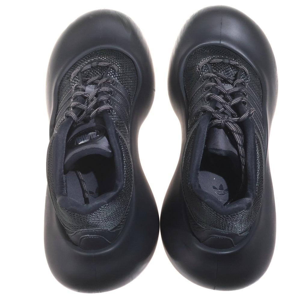 adidas(アディダス) ×AVAVAV BUBBLE GB ×アヴァヴァブ バブル GB ムーンラバーソールレースアップスニーカー US9.5/26.5cm JR4371 ブラック