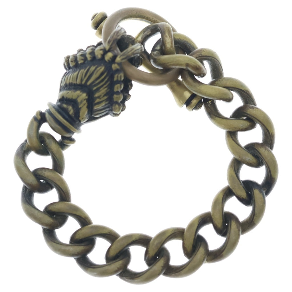 NO BRAND(ノーブランド) Deaf Breed デフブリード Custom Chain Bracelet カスタムチェーンブレスレット 真鍮アンカーチェーンブレスレット ゴールド