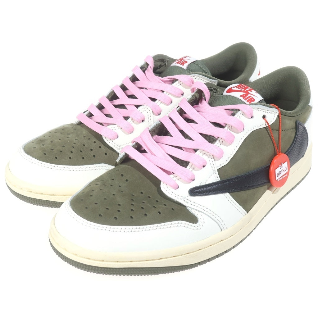 NIKE(ナイキ) ×TRAVIS SCOTT AIR JORDAN 1 LOW OG SP Reverse Olive トラヴィススコット エアジョーダン1 リバースオリーブ ローカットスニーカー US8/26.0cm DM7866-200