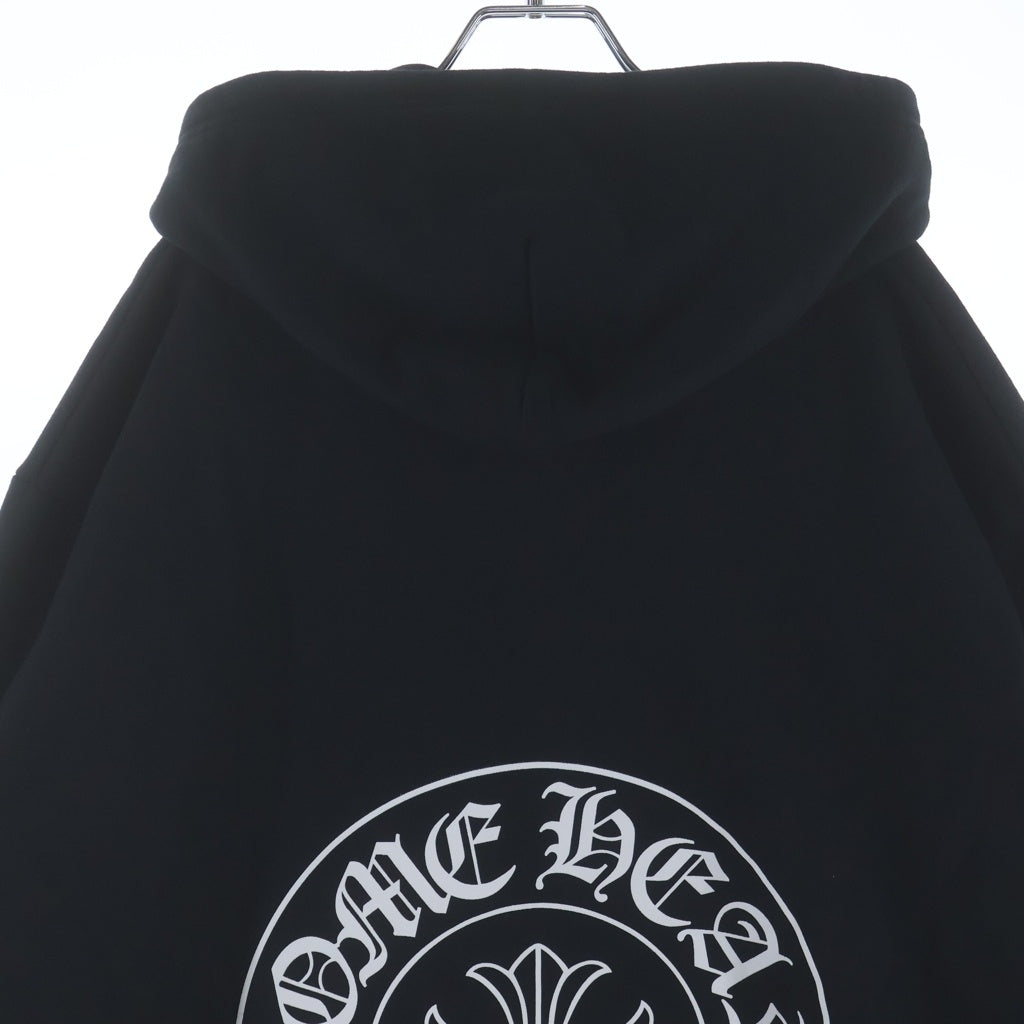 CHROME HEARTS(クロムハーツ) SWTSHRT HD ZIP LTD 東京限定バックホースシュープリントジップアップパーカー ブラック