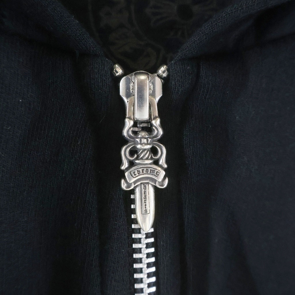 CHROME HEARTS(クロムハーツ) SWTSHRT HD ZIP LTD 東京限定バックホースシュープリントジップアップパーカー ブラック