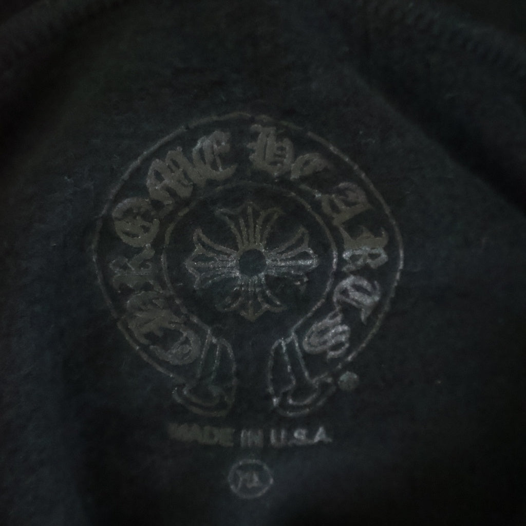 CHROME HEARTS(クロムハーツ) SWTSHRT HD ZIP LTD 東京限定バックホースシュープリントジップアップパーカー ブラック