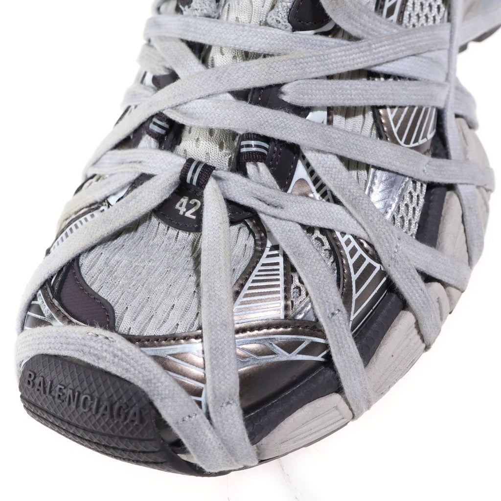 BALENCIAGA(バレンシアガ) 3XL Sneaker EXTREME LACE エクストリームレース ユーズド加工 ローカットスニーカー グレー 778698