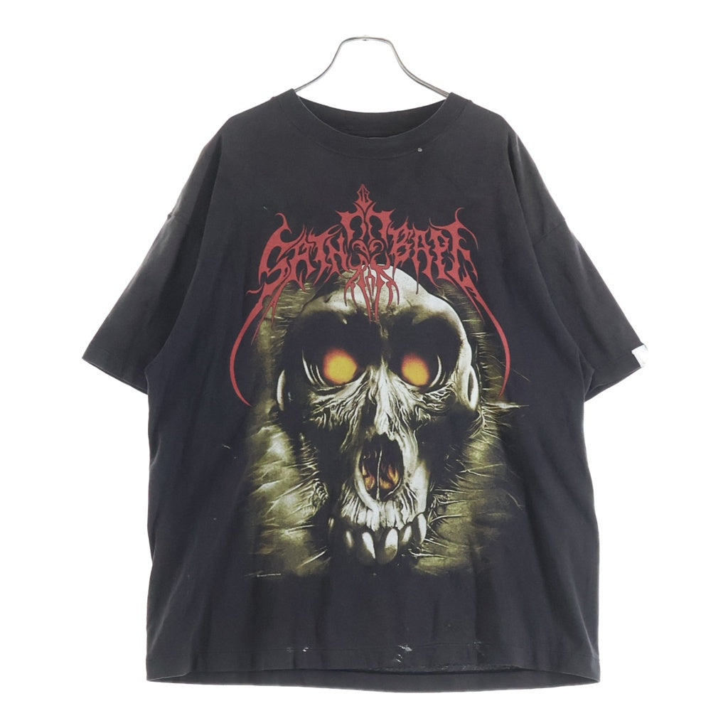 SAINT MICHAEL(セントマイケル) 25AW ×BAPE SS TEE SAINT BAPE アベイシングエイプ プリントロゴ 半袖Tシャツ カットソー ブラック SM-HR1-0000-C37