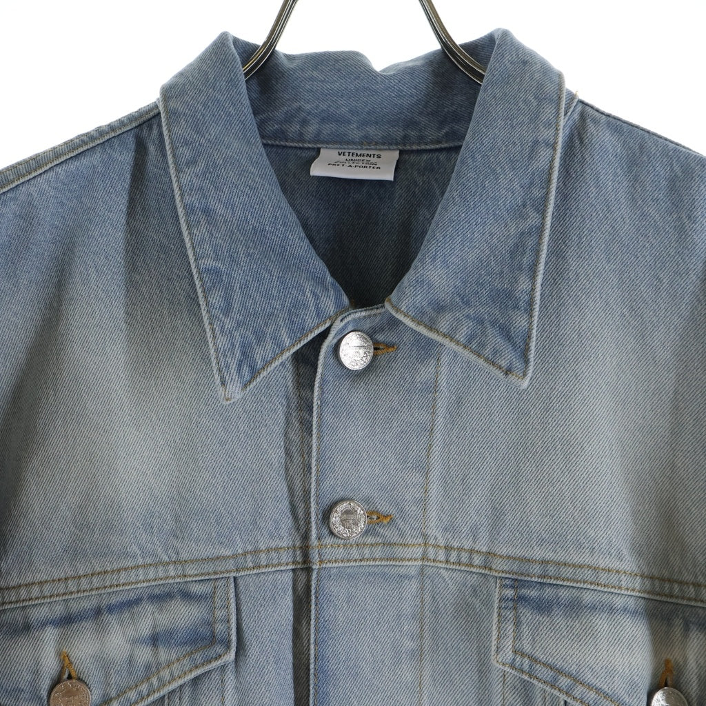 VETEMENTS(ヴェトモン) 24SS LOGO DENIM JACKET ロゴデニムジャケット インディゴ
