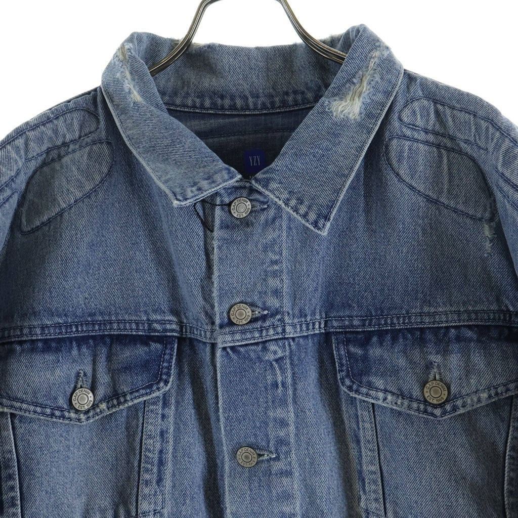 YEEZY GAP(イージーギャップ) PADDED DENIM JACKET ダメージ加工 パデット デニムジャケット インディゴ 472901-00-1
